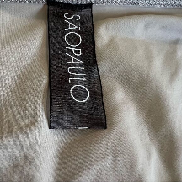 Chic Long Sleeve Ruched Dress - Taupe - Picture 7 of 8